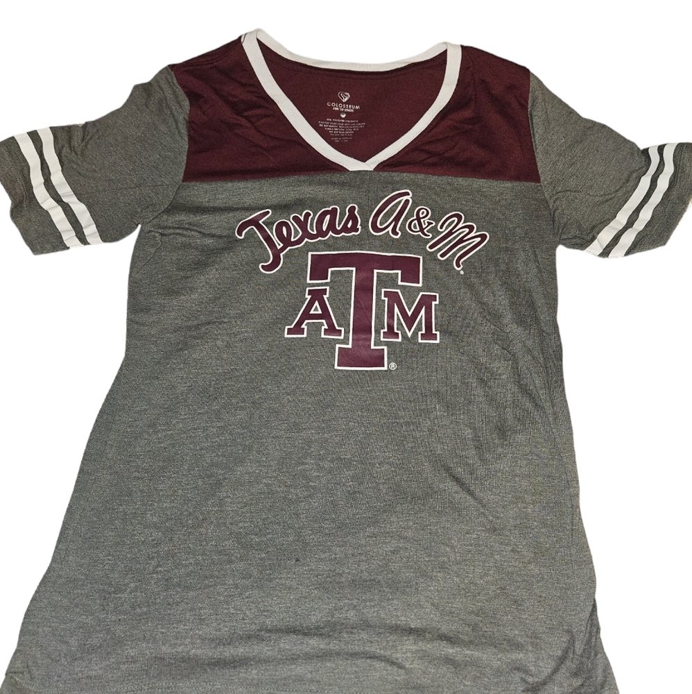 Texas A&M Colossem College Women's Shirt, Size Medium, Length 25 in, Width 16.5